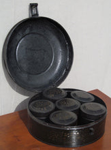 Load image into Gallery viewer, EARLY 19TH CENTURY TOLE WARE SPICE CANISTER SET