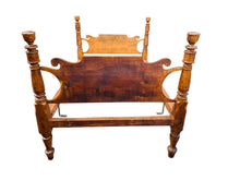Load image into Gallery viewer, 19TH C ANTIQUE SHERATON PERIOD COUNTRY PRIMITIVE CHERRY ROPE BED
