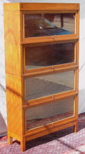 Load image into Gallery viewer, ARTS &amp; CRAFTS GLOBE WERNICKE TIGER OAK MISSION BARRISTER BOOKCASE-EXTRA CHOICE