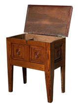 Load image into Gallery viewer, 19th C Antique Federal Period Southern Yellow Pine Lift Top Sugar Chest / Box