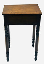 Load image into Gallery viewer, 19TH C ANTIQUE SHERATON PENNSYLVANIA WALNUT WORK TABLE / NIGHTSTAND