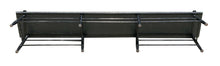 Load image into Gallery viewer, 19TH C ANTIQUE NEW ENGLAND BLACK PAINTED FARMHOUSE / DEACONS BENCH ~ 8 FEET