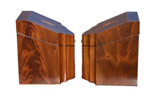 Load image into Gallery viewer, 18th C Pair of Antique Federal Mahogany Knife Boxes - Conch Shell &amp; Star Inlay