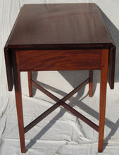 Load image into Gallery viewer, FINE 18TH CENTURY NEW ENGLAND CHIPPENDALE MAHOGANY PEMBROKE TABLE W/ X STRETCHER
