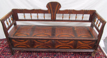Load image into Gallery viewer, SUPERB EARLY 19TH CENTURY GRAIN PAINTED SETTLE BENCH-EXCEPTIONAL SPECIMEN-LOOK!