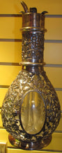 Load image into Gallery viewer, STERLING SILVER FRENCH 4 CHAMBER LIQUOR DECANTER-FINE FLORAL REPOSE WORK