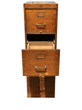 Load image into Gallery viewer, Antique Oak 4 Drawer Wood File Cabinet - Weis Furniture Company