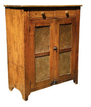 Load image into Gallery viewer, 19th C Antique Country Primitive Walnut Pie Safe / Kitchen Cabinet