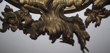 Load image into Gallery viewer, FINE 19TH CT FRENCH BRASS ROCOCO BRASS MIRROR IN NICE GOLD DORE WASH