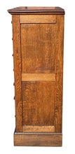 Load image into Gallery viewer, 19th C Antique Victorian Tiger Oak Map File / Printers Cabinet