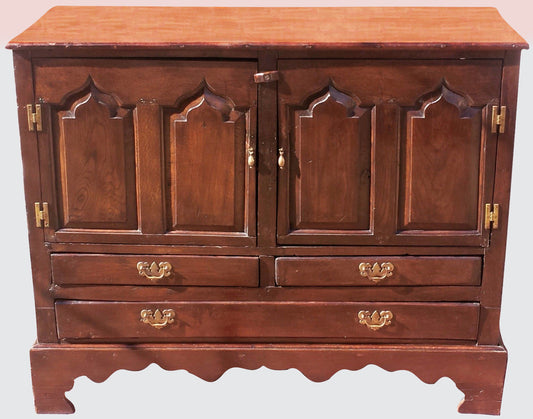 17TH CENTURY WILLIAM & MARY SIDEBOARD CONSOLE IN OAK & YEW-MUST SEE!