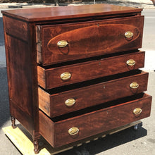Load image into Gallery viewer, EARLY 19TH C. CA 1810 RARE CT RIVER VALLEY MAHOGANY SHERATON BUTLERS CHEST