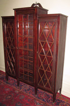 Load image into Gallery viewer, ULTRA CHOICE EDWARDIAN INLAID BOOKCASE IN SOLID HONDURAN MAHOGANY-MUST SEE!