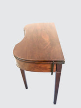 Load image into Gallery viewer, 18TH CENTURY FEDERAL CONCAVE FORM RHODE ISLAND GAME TABLE IN MAHOGANY-RARE