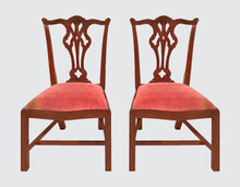 Load image into Gallery viewer, EXCEPTIONALLY FINE SET OF 10 CHIPPENDALE STYLE MAHOGANY DINING CHAIRS-A-1 COND.