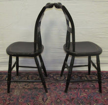 Load image into Gallery viewer, SET OF SIX SHERATON WINDSOR PILLOWBACK FANCY CHAIRS WITH PAINT STENCILED DESIGNS