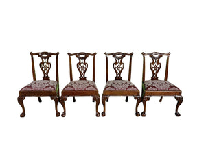 Set of Six Chippendale Philadelphia Style Mahogany Tasselback Dining Chairs
