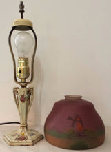 Load image into Gallery viewer, ORIGINAL MOE BRIDGES ART NOUVEAU REVERSE PAINTED LAMP