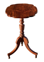 Load image into Gallery viewer, 19th C Antique Federal Period Mahogany Tilt Top Table / Candle Stand