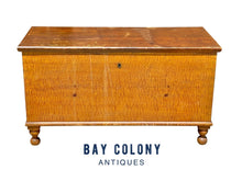 Load image into Gallery viewer, Antique Queen Anne Pennsylvania Six Board Blanket Chest in Grain Painted Surface