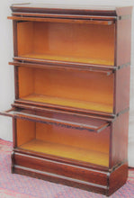 Load image into Gallery viewer, MACEY OAK BARRISTER BOOKCASE WITH EXTRA LARGE D 12 1/4&quot; BASE