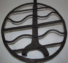 Load image into Gallery viewer, 18TH CENTURY WROUGHT IRON ROTATING ROASTER WITH RAT TAILED HANDLE