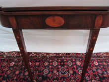Load image into Gallery viewer, 18TH CENTURY INLAID MAHOGANY MASSACHUSETTS HEPPLEWHITE GAME TABLE-FINEST ITEM!