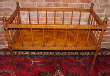 Load image into Gallery viewer, FEDERAL PERIOD SOLID TIGER MAPLE CRIB WITH SOLID TIGER MAPLE BASE BOARD