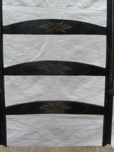 Load image into Gallery viewer, 18th CENTURY QUEEN ANNE PERIOD ROCKING ARM CHAIR IN ORIGINAL BLACK PAINT