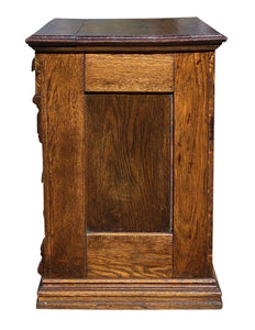 Antique Victorian Oak 6 Drawer File Cabinet / Spool Cabinet