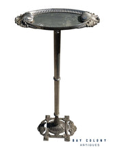 Load image into Gallery viewer, EARLY 20TH C ANTIQUE ART DECO NICKEL PLATED DRINK VALET / STAND