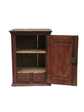 Load image into Gallery viewer, 20TH C PRIMITIVE ANTIQUE STYLE PINE FOLK PAINTED CABINET / CUPBOARD