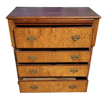 Load image into Gallery viewer, Antique Federal Bird&#39;s Eye Maple &amp; Cherry Southern Chest of Drawers / Dresser