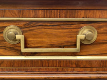 Load image into Gallery viewer, Vintage Rosewood French Directoire Style Console Table by Baker - Brass Gallery