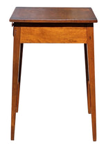 Load image into Gallery viewer, 19th C Antique Walnut Hepplewhite Splayed Leg Worktable / Nightstand