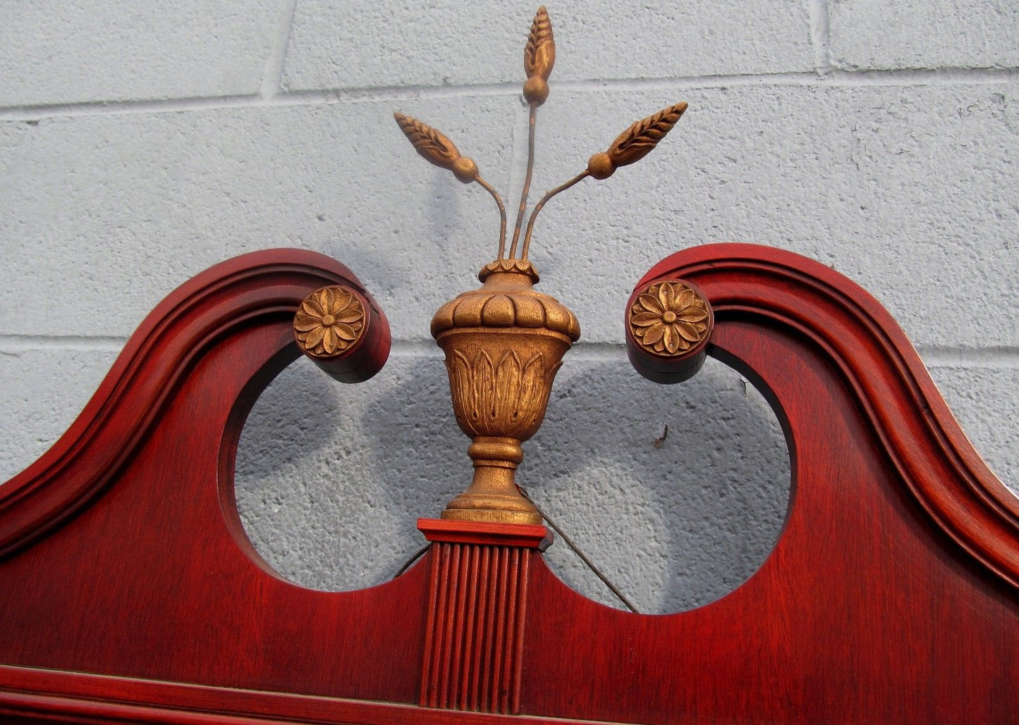 1930's CHIPPENDALE STYLE PRINCE OF WALES MOTIF ADAMS FASHIONED MAHOGANY MIRROR-