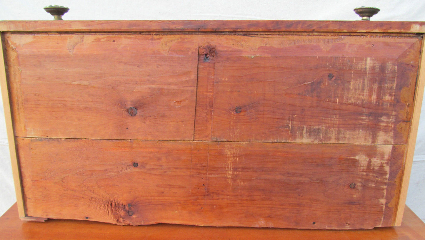 FINE 1790 SHERATON PINE & MAPLE DRESSER W/RING TURNED COLUMNS N.H. EXCEPTIONAL!