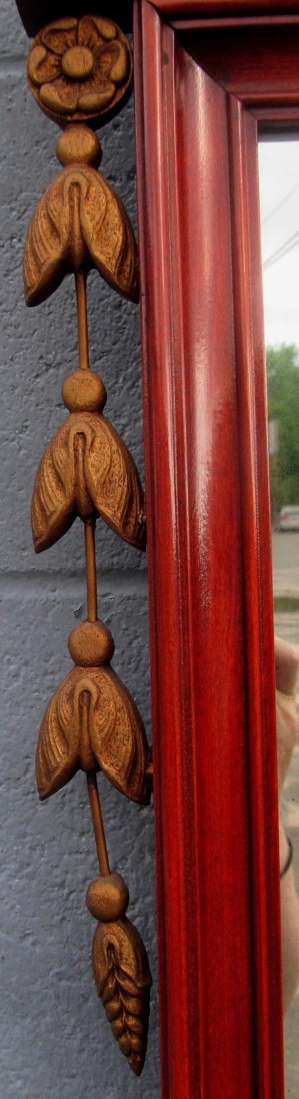1930's CHIPPENDALE STYLE PRINCE OF WALES MOTIF ADAMS FASHIONED MAHOGANY MIRROR-
