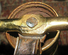 Load image into Gallery viewer, PAIR OF CHIPPENDALE STYLE BRASS ANDIRONS ON BALL FEET - EXCEPTIONAL