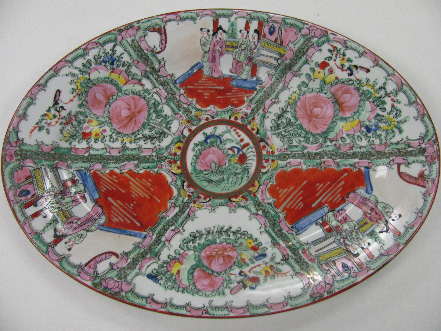 16" ROSE MEDALLION CHARGER-CHINESE CANTON EXPORT PORCELAIN