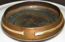 Load image into Gallery viewer, ARTS &amp; CRAFTS STERLING ON BRONZE ASHTRAY SIGNED HEINTZ
