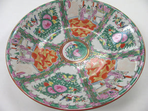 ANTIQUE CHINESE ROSE MEDALLION 14" CHARGER