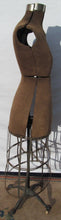 Load image into Gallery viewer, ANTIQUE ACME DRESS FORM ON VICTORIAN CAST IRON BASE